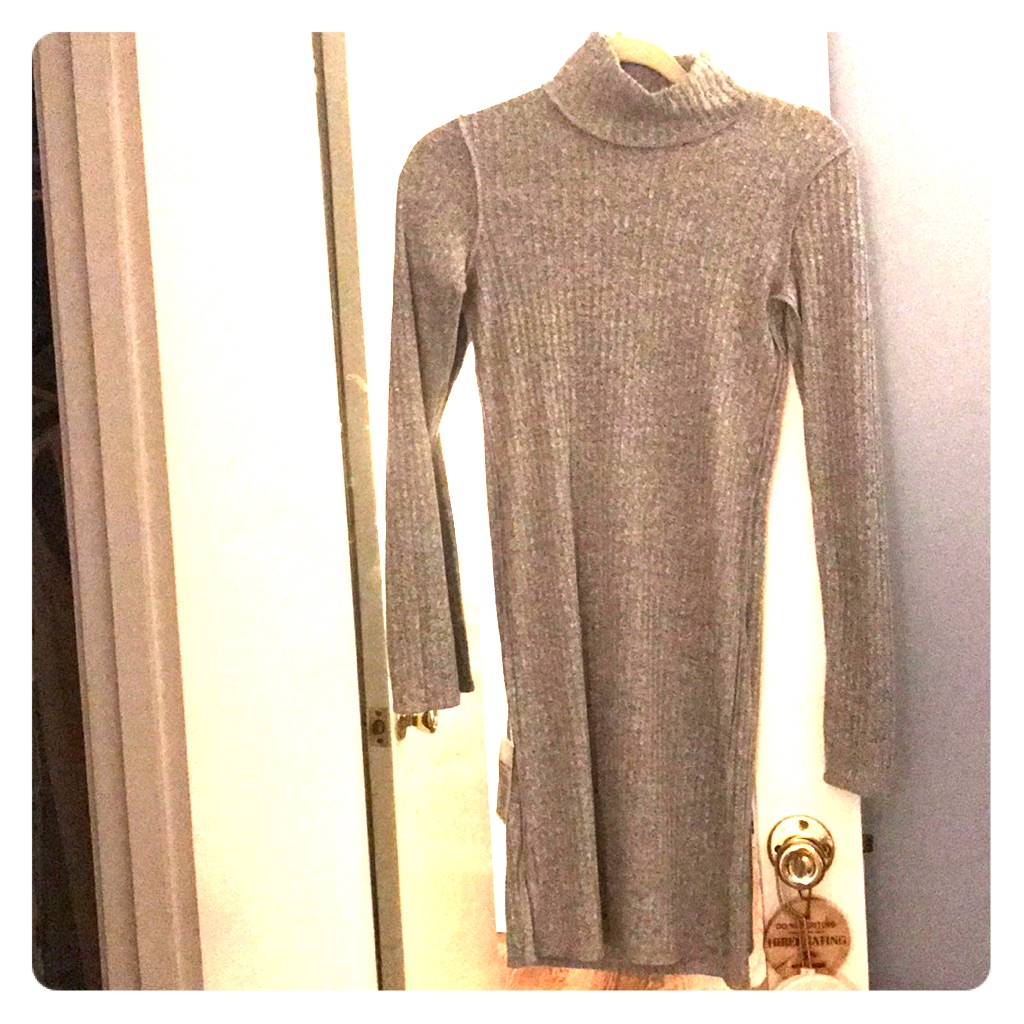 Gray Sweater Dress Aritizia